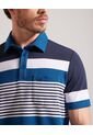 Polo Cuello Duro Con Bolsillo, Pique Preteñido Y Silueta Regular Fit Azul  Para Hombre Azul Patprimo de Patprimo