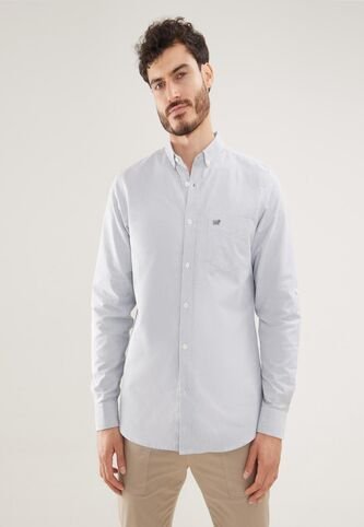 Camisa Para Hombre Manga Larga Con Bolsillo Color Verde  Marca Patprimo #44012962 Patprimo