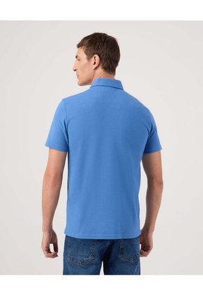 Polo Cuello Duro  Para Hombre Azul Patprimo