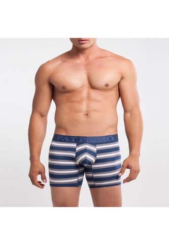 Boxer X1 Para Hombre Fleat Seamer Medio Color Gris Marca Patprimo #44000201 Patprimo
