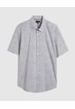 Camisa Para Hombre Manga Corta Sin Bolsillo Color Gris  Marca Patprimo #44012994 de Patprimo
