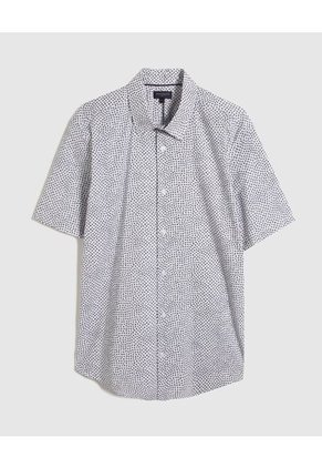 Camisa Para Hombre Manga Corta Sin Bolsillo Color Gris  Marca Patprimo #44012994