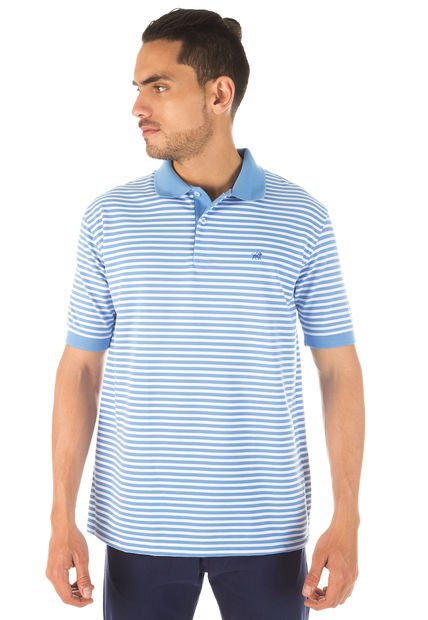 Camiseta Polo PATPRIMO Azul-Blanco - Compra Ahora | Dafiti Colombia