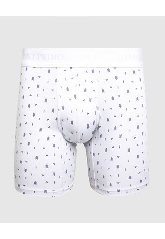 Bóxer Medio Estampado X1 Para Hombre Blanco Patprimo Patprimo