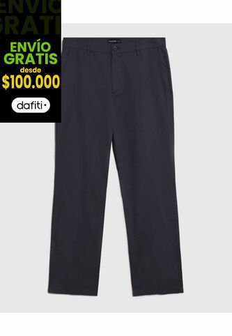 Pantalón Chino De Corte Recto   Para Hombre Gris Patprimo Patprimo