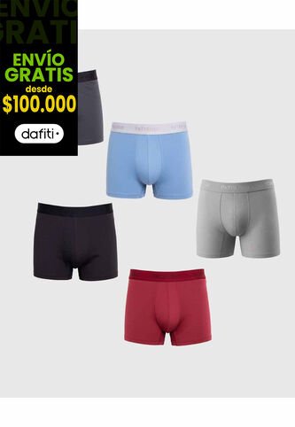 Set X5 Bóxers Trunk Esenciales  X5 Para Hombre Surtido Patprimo Patprimo
