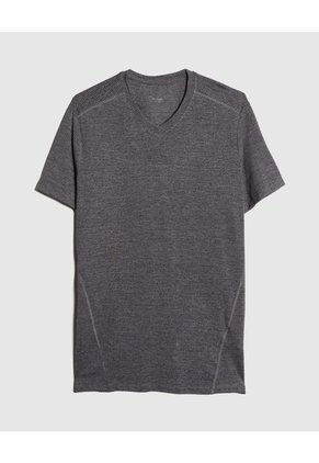 Camiseta Para Hombre Manga Corta Cuello V Color Gris  Marca Patprimo #44090861