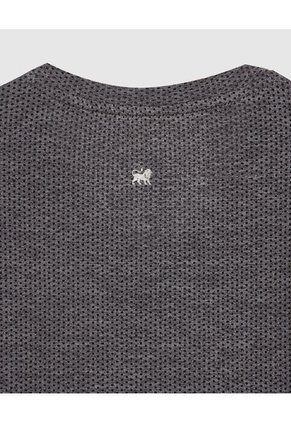 Camiseta Para Hombre Manga Corta Cuello V Color Gris  Marca Patprimo #44090861