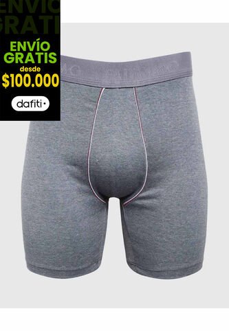Bóxer Medio Ergonómico Con Elástico Expuesto  X1 Para Hombre Gris Patprimo Patprimo
