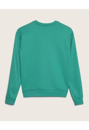 Buzo Cerrado Cuello Redondo Unicolor Con Screen  Infantil Niña Verde Patprimo