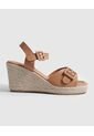 Sandalias Con Plataforma  Para Mujer Café Patprimo de Patprimo