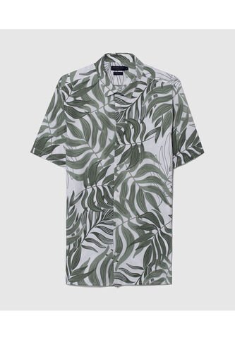 Camisa Para Hombre Manga Corta Sin Bolsillo Color Verde  Marca Patprimo #44012912 Patprimo