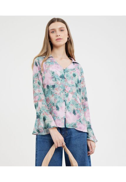 Camisa Para Mujer Manga Larga Color Rosado Marca Patprimo #30010567