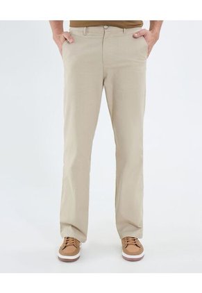 Pantalon Regular   Para Hombre Beige Patprimo