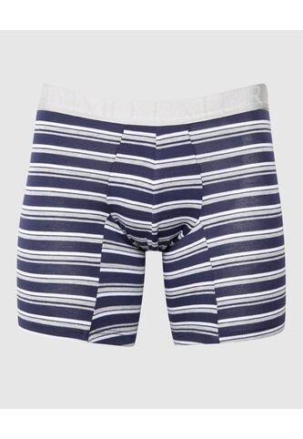 Bóxer Medio A Rayas X1 Infantil Niño Azul Patprimo Patprimo
