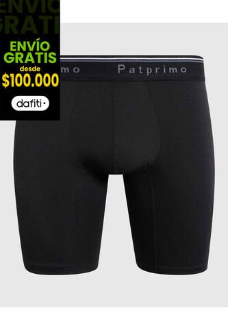 Bóxer Largo De Ajuste Ergonómico  X1 Para Hombre Negro Patprimo Patprimo