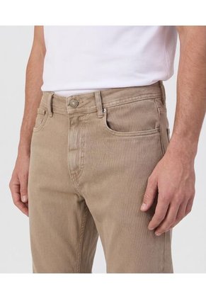 Jeans  Regular Fit Con Cinco Bolsillos  Para Hombre Beige Patprimo