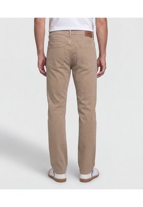Jeans  Regular Fit Con Cinco Bolsillos  Para Hombre Beige Patprimo