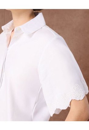 Camisa  Para Mujer Manga Corta Color Blanco Marca Patprimo #30010768