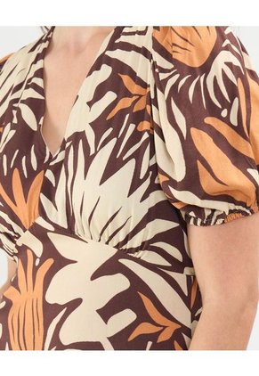 Vestido Para Mujer M/C Largo Color Café Marca Patprimo #30171017