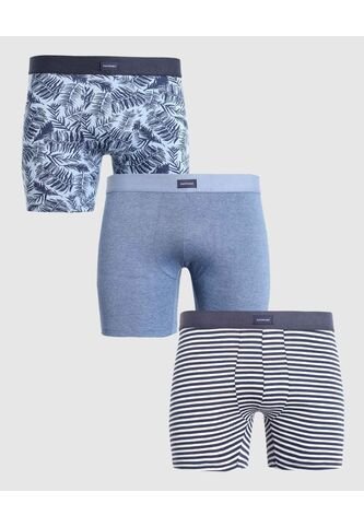 Boxer X3 Para Hombre Fleat Seamer Medio Color Surtido Marca Patprimo #44130003 Patprimo