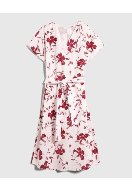 Vestido  Para Mujer M/C Medio Color Vino Marca Patprimo #14170103