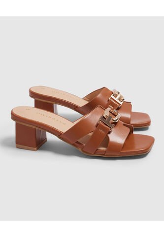 Sandalias Para Mujer Tacon Color Café Marca Patprimo #30690091 Patprimo