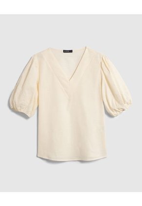 Blusa Para Mujer Manga Corta Color Crema Marca Patprimo #30123402