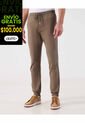 Pantalón Jogger  Con Cintura Ajustable  Para Hombre Café Patprimo de Patprimo