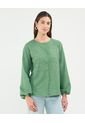 Blusa Para Mujer Manga Larga Color Verde Oscuro Marca Patprimo #30123468 de Patprimo