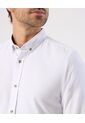 Camisa  Para Hombre Manga Larga Sin Bolsillo Cuello B Color Blanco Marca Patprimo #44017214 de Patprimo