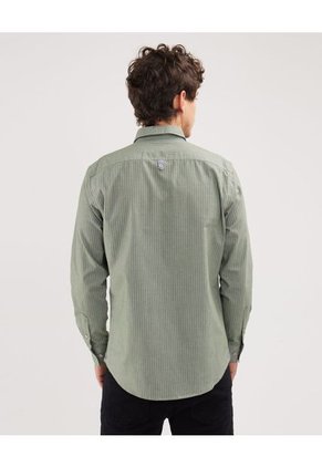 Camisa Para Hombre Manga Larga Sin Bolsillo Color Verde  Marca Patprimo #44013002