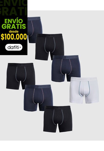 Boxer X7 Para Hombre Filete Medio Color Surtido Marca Patprimo #44000563