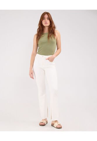 Jean Para Mujer Flare Color Blanco Marca Patprimo #30160386 Patprimo