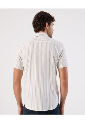 Camisa  Para Hombre Manga Corta Sin Bolsillo Cuello C Color Crema Marca Patprimo #44017276