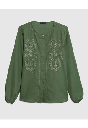 Blusa Para Mujer Manga Larga Color Verde Oscuro Marca Patprimo #30123468