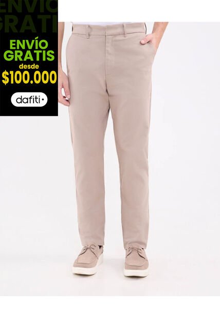 Pantalon Slim   Para Hombre Café Patprimo