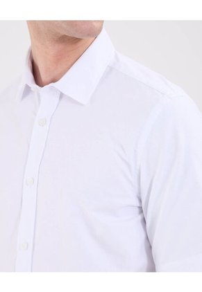 Camisa Para Hombre Manga Corta Sin Bolsillo Cuello Neru Color Blanco Marca Patprimo #44013139