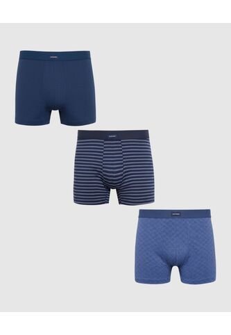 Boxer X3 Para Hombre Fleat Seamer Medio Color Negro Marca Patprimo #44000535 Patprimo