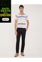 Pantalon Chino Basico Contraste - Nuevo Fit- Slim  Para Hombre Negro Patprimo de Patprimo