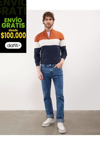 Jean Para Hombre Regular Color Azul  Marca Patprimo #44160308 Patprimo