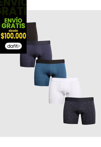 Pack X 5 Boxer  Medio En Algodón X5 Para Hombre Surtido Patprimo Patprimo
