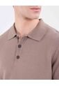 Polo Para Hombre Cuello Tejido Sin Bolsillo Color Café Marca Patprimo #44112725 de Patprimo