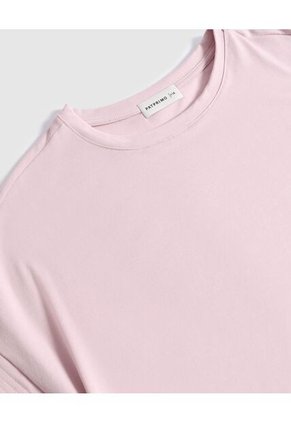Camiseta  Para Mujer Manga Corta Cuello Redondo Color Rosa Marca Patprimo #14091458