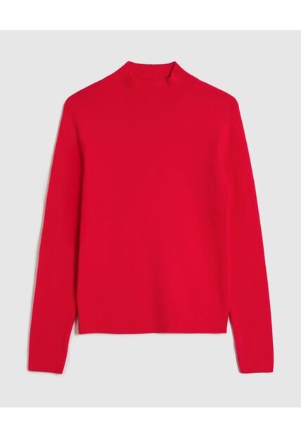 Saco  Para Mujer Cuello Alto O Cuello Tortuga Color Rojo Marca Patprimo #30330670