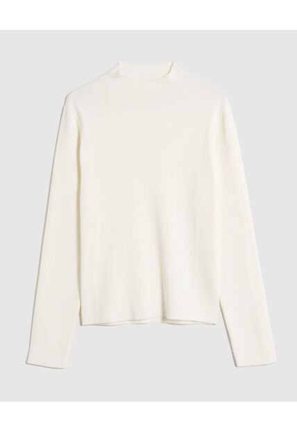 Saco  Para Mujer Cuello Alto O Cuello Tortuga Color Blanco Marca Patprimo #30330670