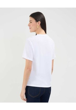 Camiseta Para Mujer Manga Corta Color Blanco Marca Patprimo #30093662