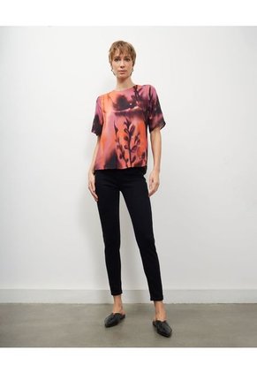 Blusa Para Mujer Manga Corta Color Rosado Marca Patprimo #30123289