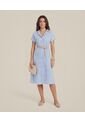 Vestido  Para Mujer M/C Medio Color Azul Marca Patprimo #30178524 de Patprimo