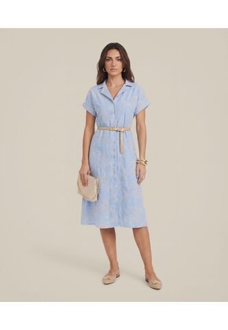Vestido  Para Mujer M/C Medio Color Azul Marca Patprimo #30178524 Patprimo
